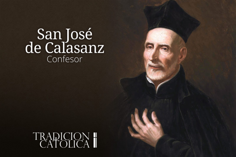27 de Agosto: San José de Calasanz