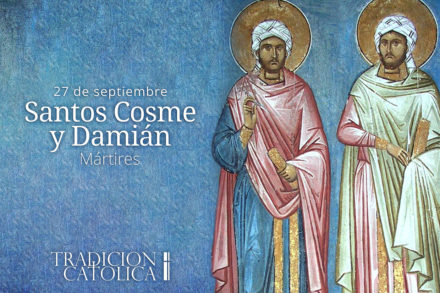 27 de septiembre: Santos Cosme y Damián