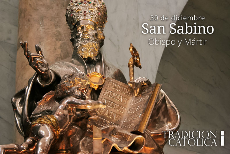 30 de diciembre: San Sabino
