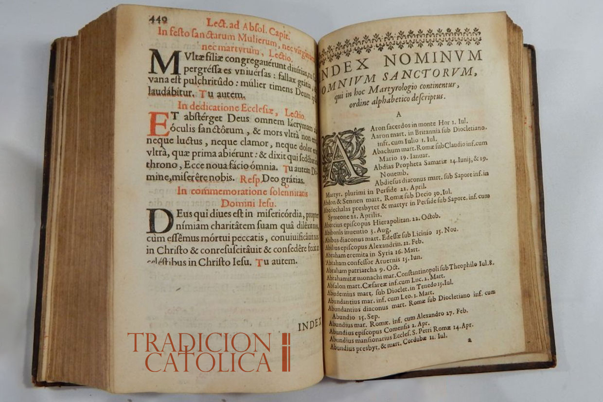 Martirologio del 31 de diciembre